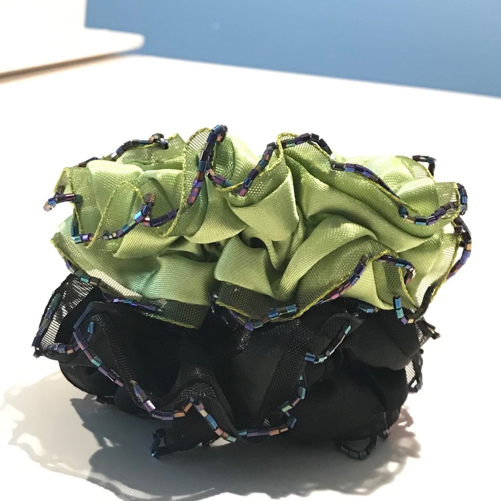 NEW Sequined Satin Silk Scrunchies